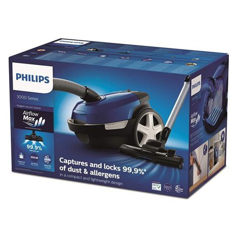 Philips | 3000 Series XD3110/09 | Vacuum cleaner | Bagged | Power 900 W | Dust capacity 3 L | Blue - 6